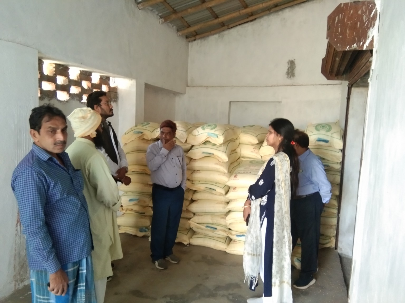 Inspection of stored agricultural inputs